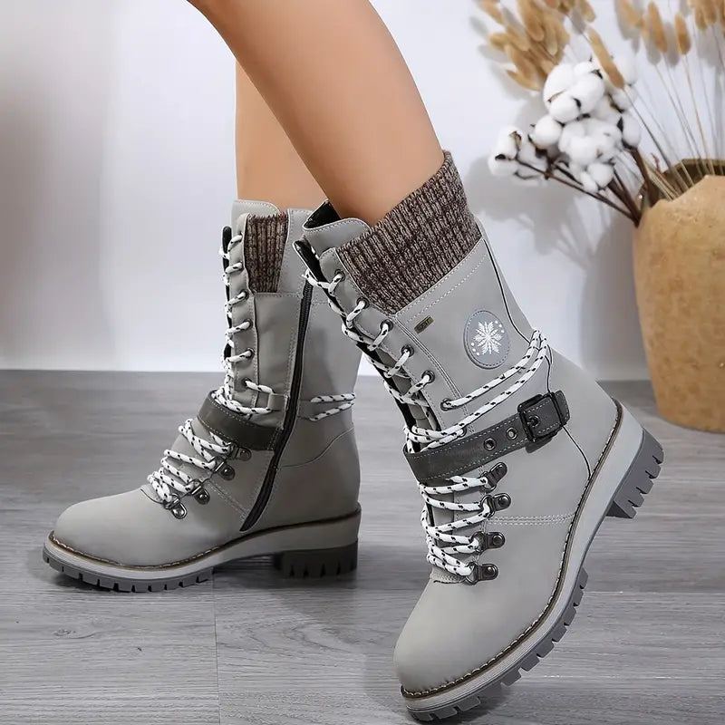 SANDY - Monochrome trendige Damenstiefel