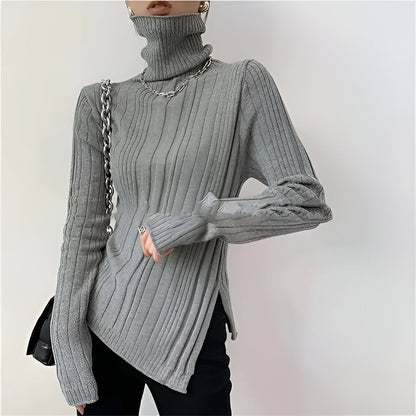 Amara | Rollkragenpullover für Frauen mit langen, ausgestellten Ärmeln