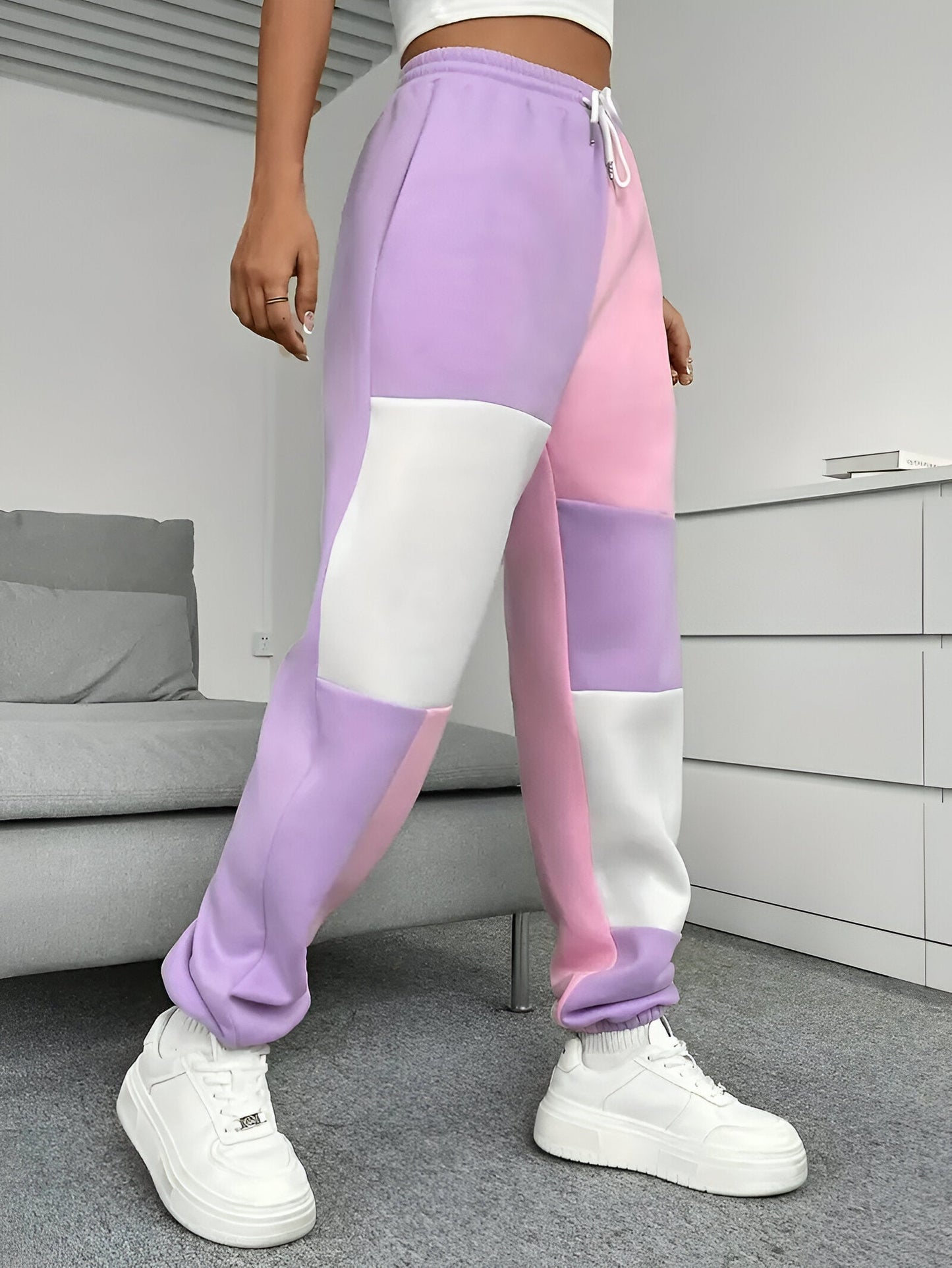 Antonella | Color-Block Lockere Jogginghosen – Komfort trifft Stil