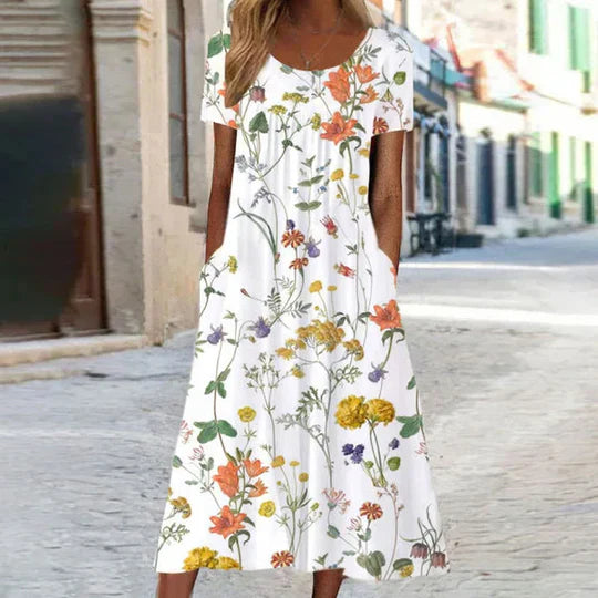 Heirich - Sommerliches Kleid mit böhmischem Blumenmuster