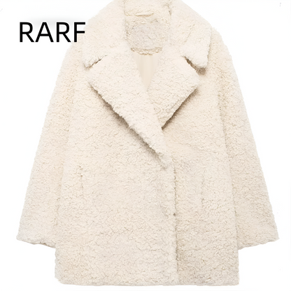 Kasandra | Luxus Faux Fur Plüschjacke für Herbst & Winter