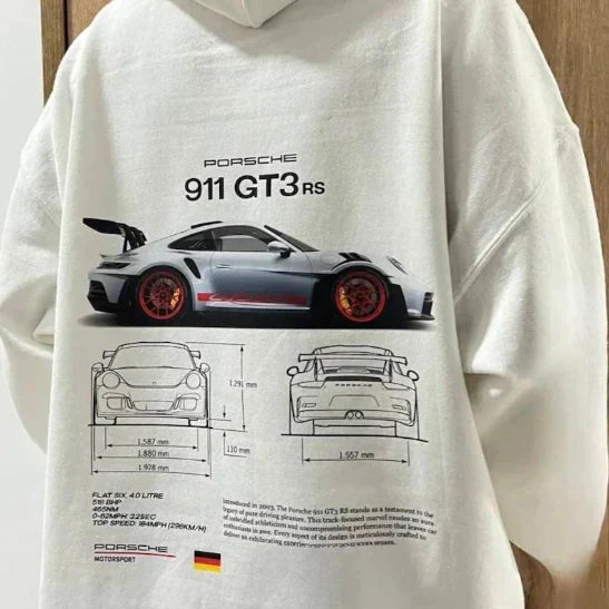 Der überdimensionale Racing Hoodie