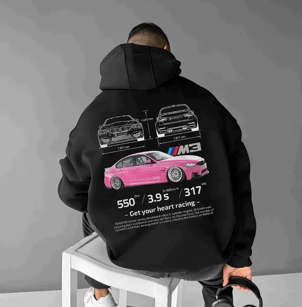 Der überdimensionale Racing Hoodie