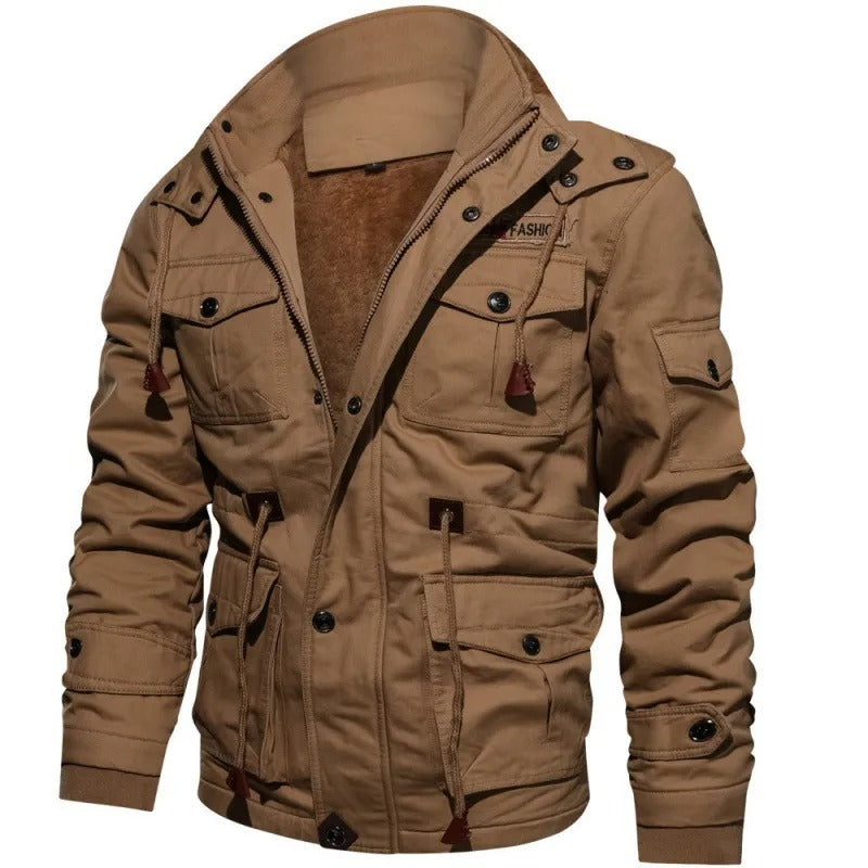 Leo | Herren Winter Taktische Jacke mit Kapuze